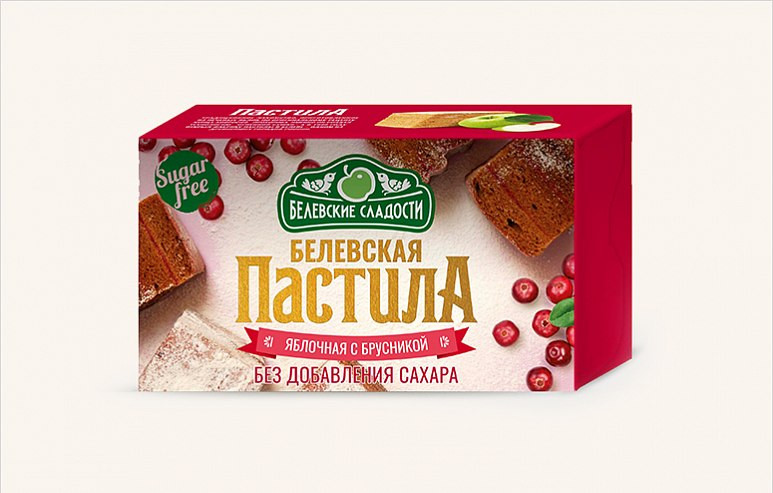  Пастила  200г диетическая с КЛЮКВОЙ, НОВЫЙ ФОРМАТ (4*50г)    в Кунгуре