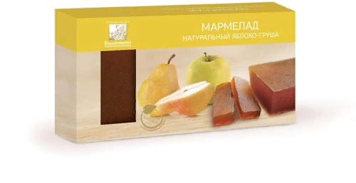 №2 Мармелад пластовый 210г ЯБЛОКО-ГРУША в Кунгуре