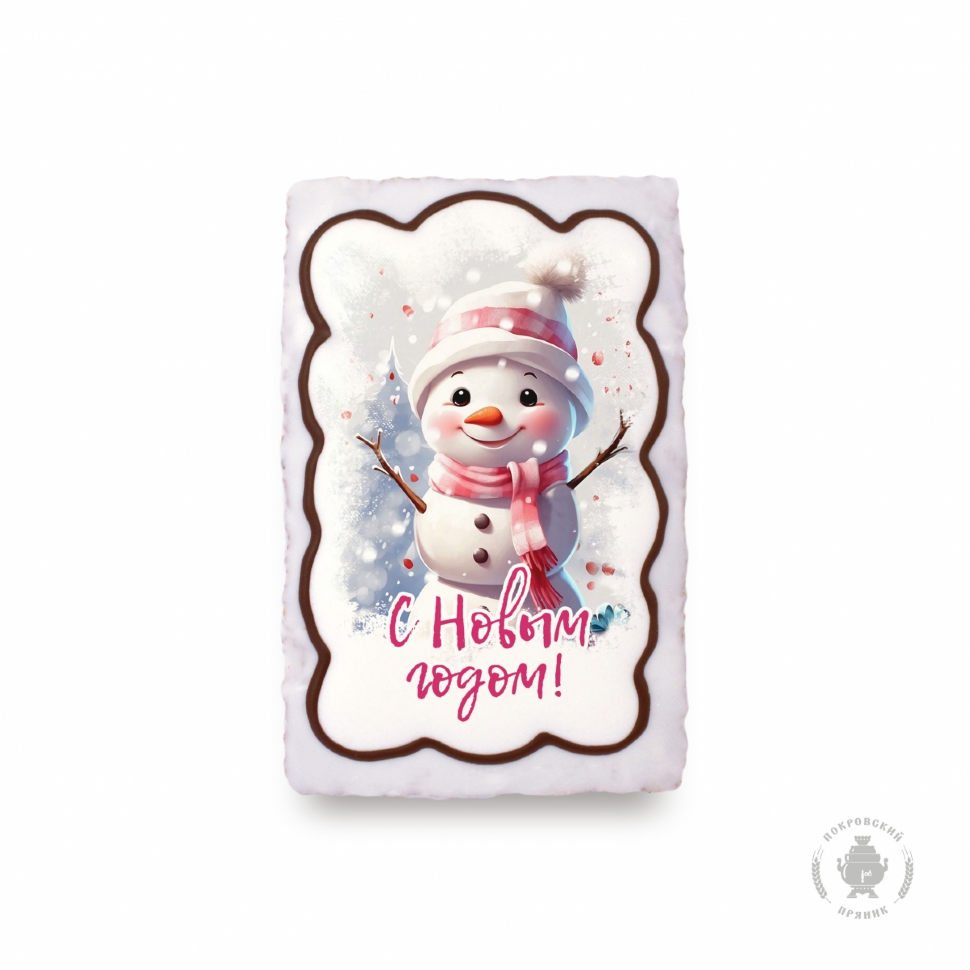  Пряник 130г новогодний Снеговик, (коробка 25шт) в Кунгуре